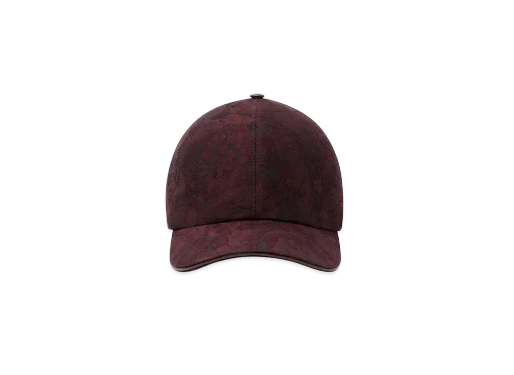 Versace Barocco Jacquard Baseball Cap "Burgundy"