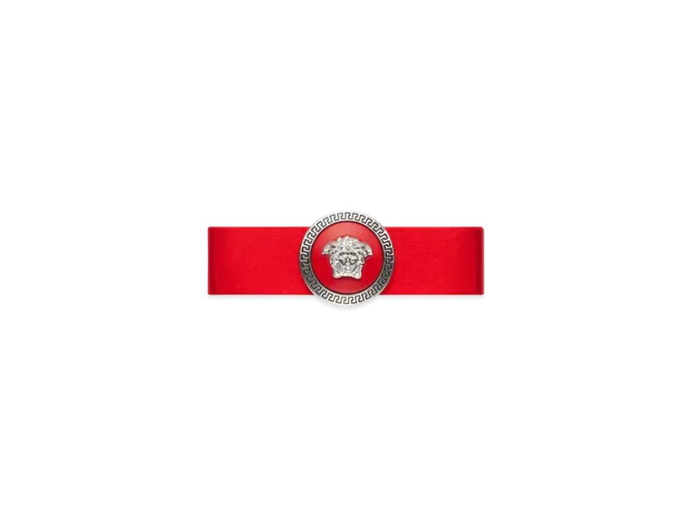 Versace Right Gianni Ribbon Hair Clip "Red"