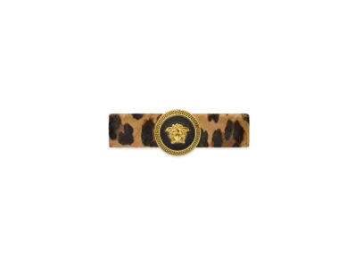 Versace Gianni Ribbon Leopard Hair Clip "Animalier"