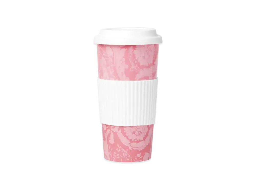 Versace Barocco Travel Mug "Pink/Print"