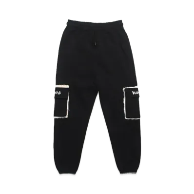 DISCLAIMER PANTALONR UOMO IN FELPA "NERO"