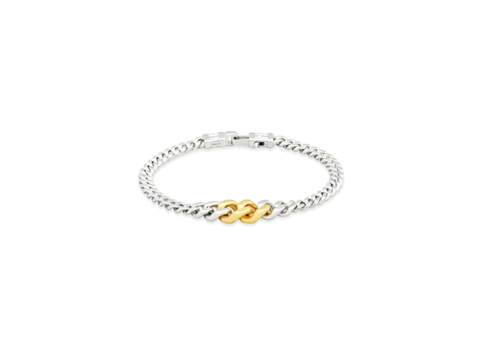 トムウッド ディーン ブレスレット デュオ "シルバー/ゴールド" 101252