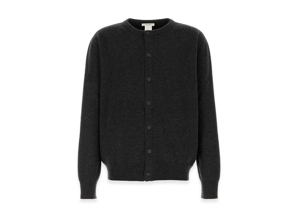 The Row Cashmere Blend Danube Cardigan "Graphite/Gray"