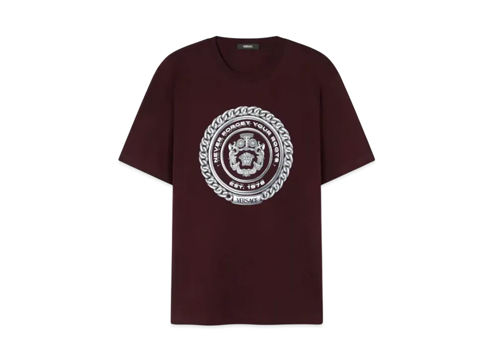 Versace Chain Crest T-Shirt "Brown"