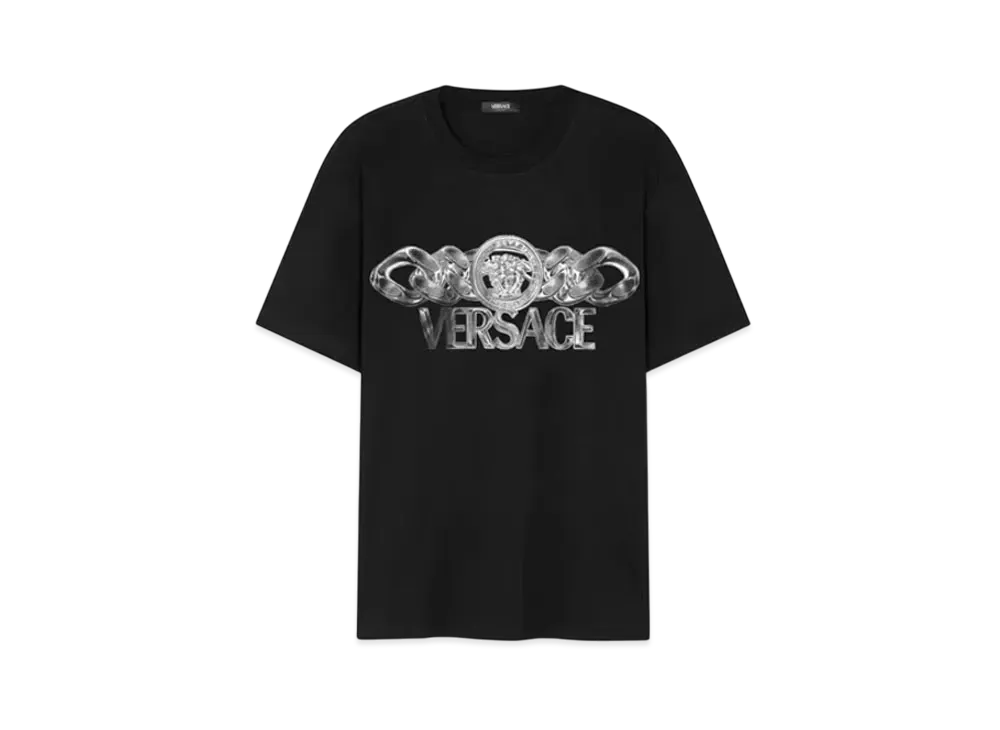 Versace Medusa On Chain T-Shirt "Black/Print"