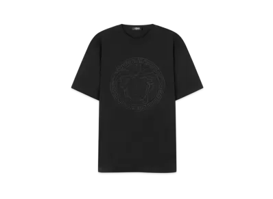 Versace Embroidered Medusa T-Shirt "Black"