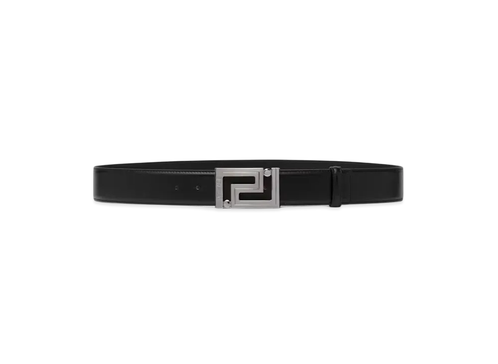 Versace Greca Leather Belt 4cm "Black"