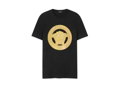Versace Embroidered Medusa T-Shirt "Black"