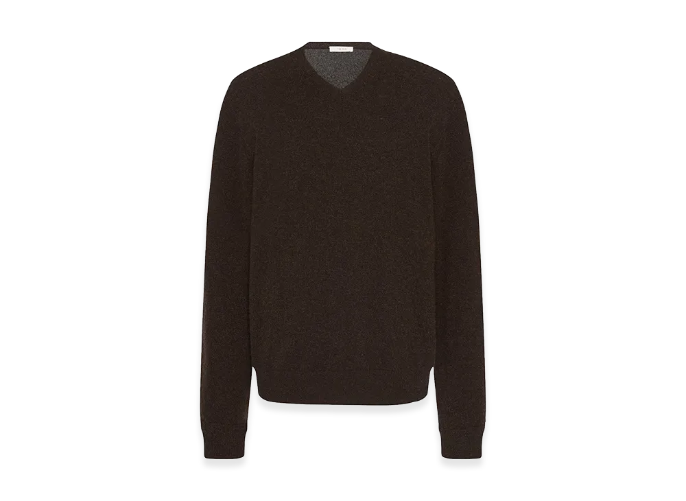 The Row Rod Cashmere Top "Brown Melange"