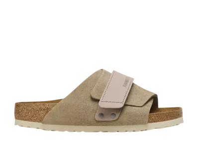 BIRKENSTOCK Kyoto Nubuck Leather Suede Leather "Taupe"