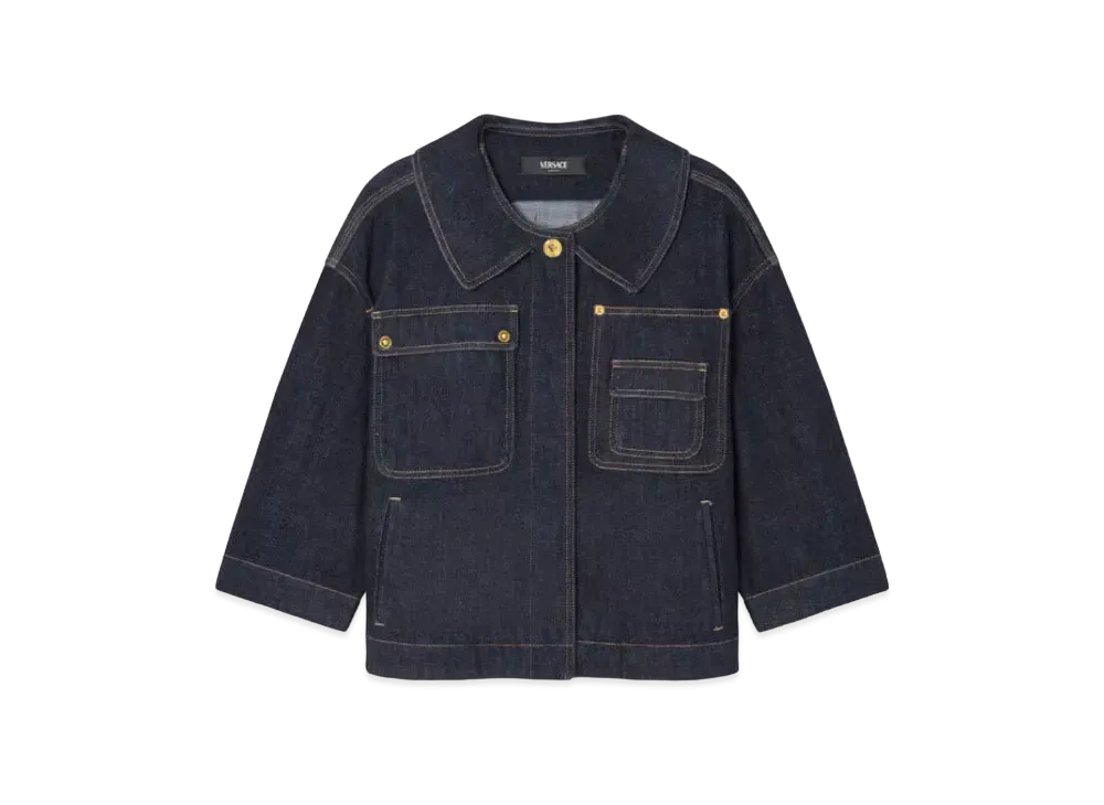 Versace Denim Boxy Jacket "Blue"