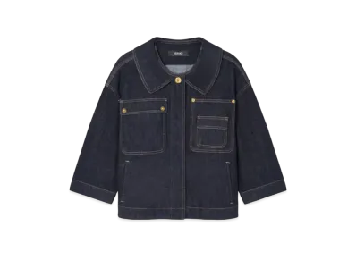 Versace Denim Boxy Jacket "Blue"