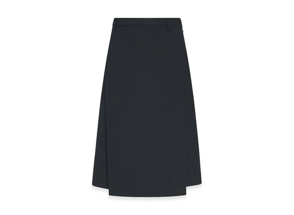 The Row Women's Azarion Viscose and Silk Skirt "Vintage Black"