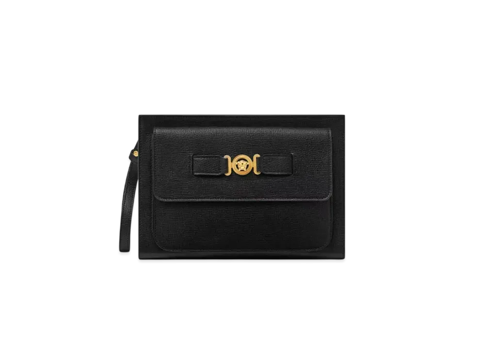 Versace Medusa Biggie Pouch "Black/Gold"