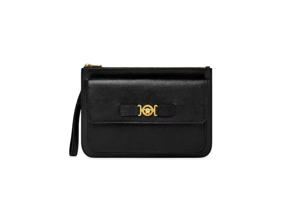 Versace Medusa Biggie Large Pouch "Black/Gold"
