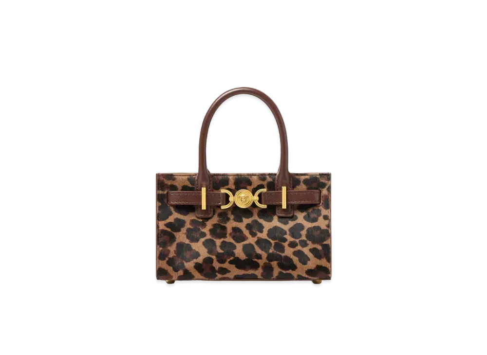 Versace Leopard Medusa '95 Mini Tote Bag "Animalier"