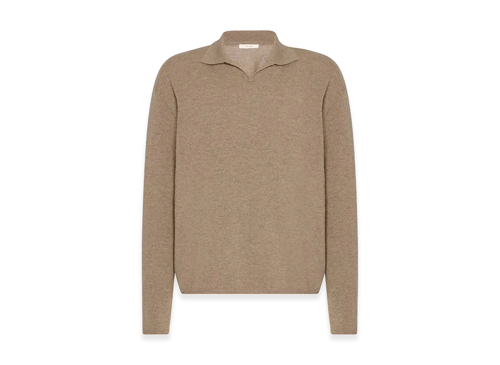 The Row Franz Cashmere Top "Taupe"