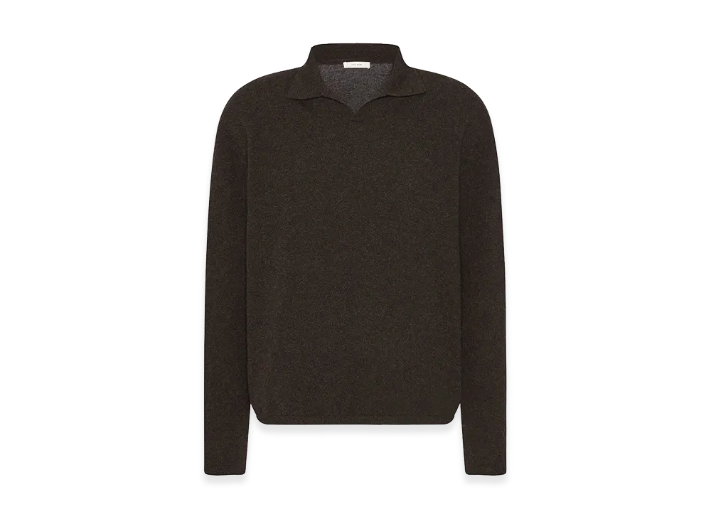 The Row Franz Cashmere Top "Brown Melange"