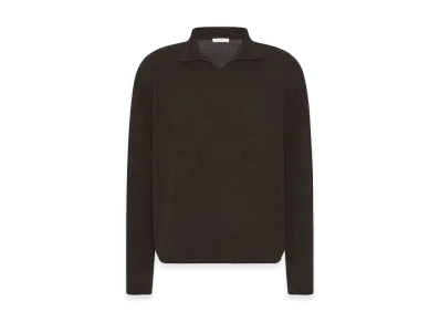 The Row Franz Cashmere Top "Brown Melange"