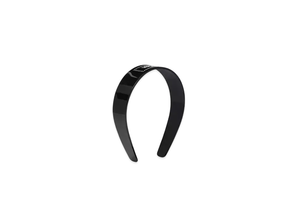 Versace Crystal Versace Milano Headband "Black"