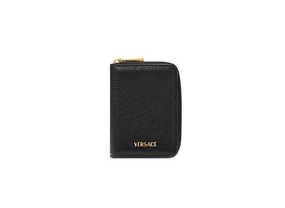 Versace Myth Zip Wallet "Black/Gold"