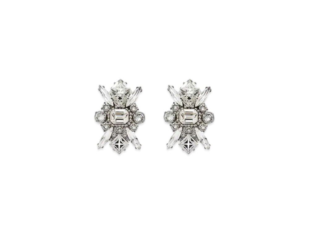 Versace Bloom Earrings "Silver"