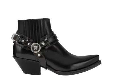 Versace Women's Texano Ankle Boots 50mm "Black"