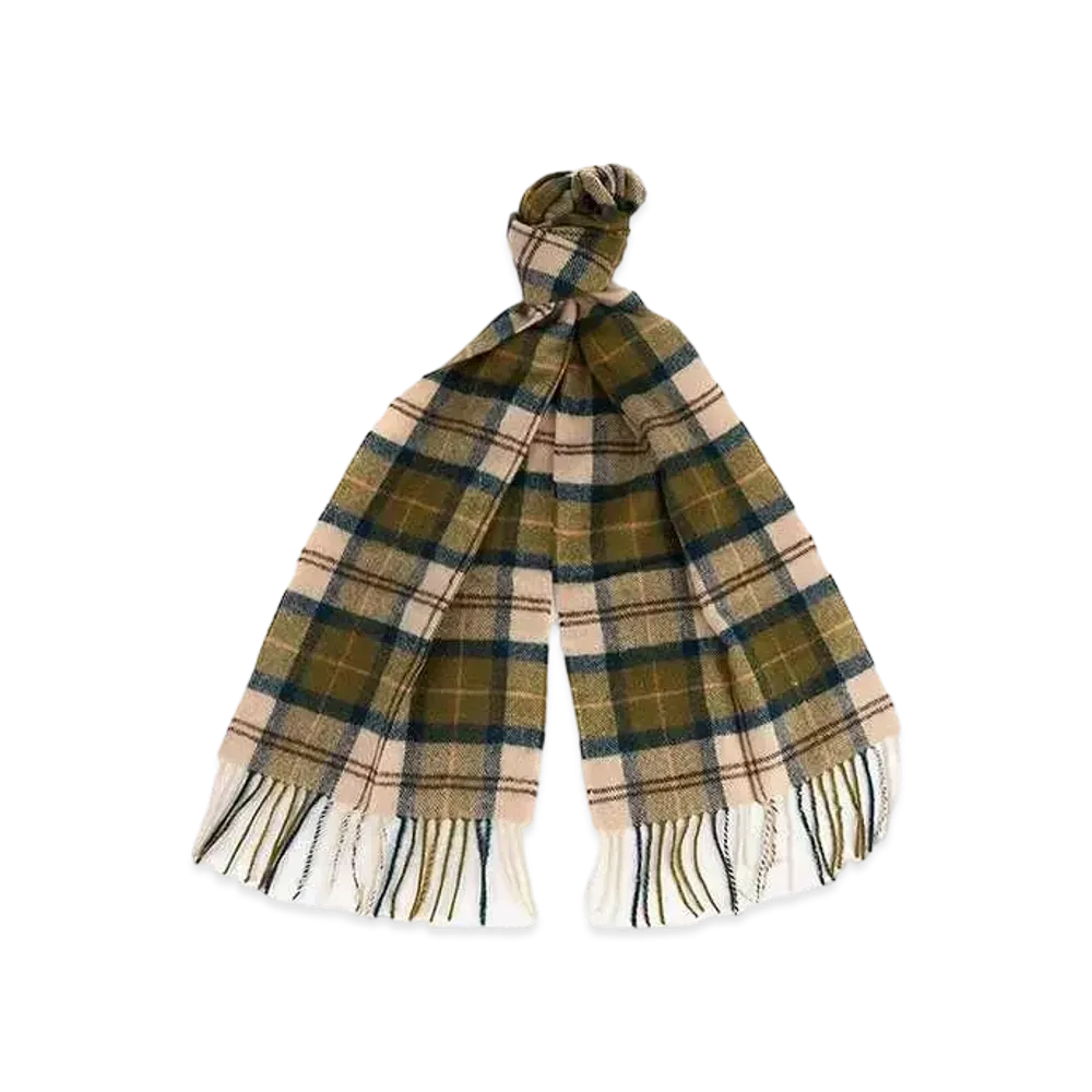 Barbour Wool Tartan Scarf "Beige"