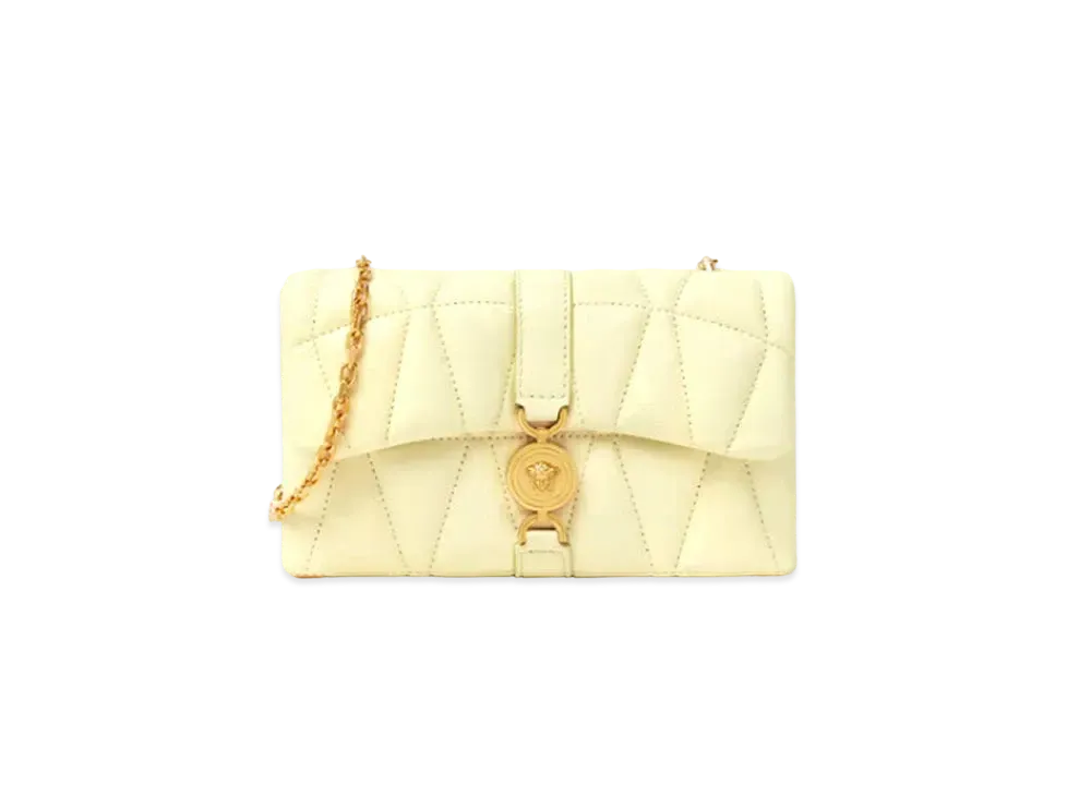 Versace Kleio Quilted Mini Bag "Yellow"