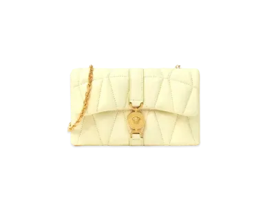 Versace Kleio Quilted Mini Bag "Yellow"