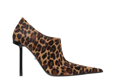 Versace Women's Leopard Slice Ankle Boots 105mm "Animalier"