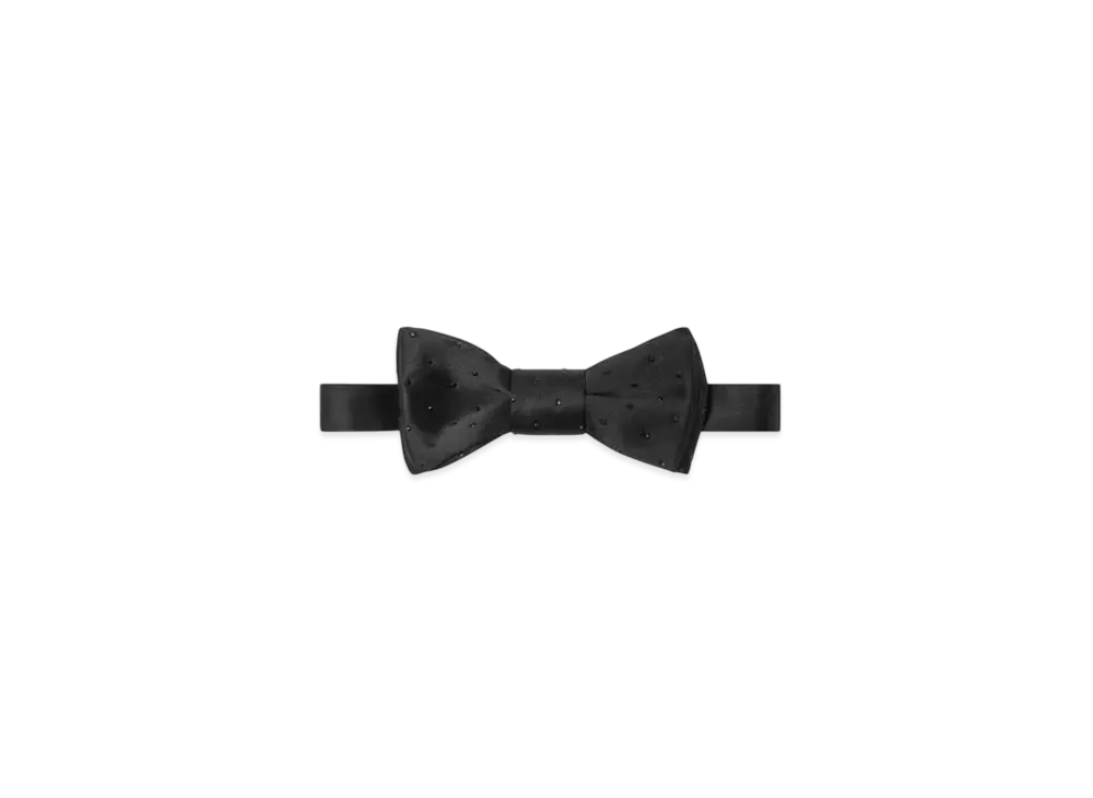 Versace Crystal Bow Tie "Black"