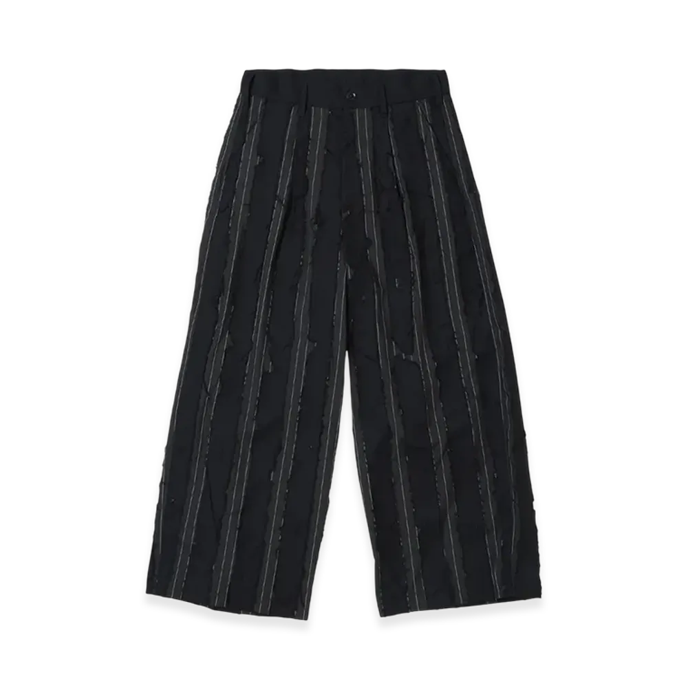Ground Y x CHAINSAW MAN Collaborate Collection Chainsaw Opal Finishing Wide Pants "Black"