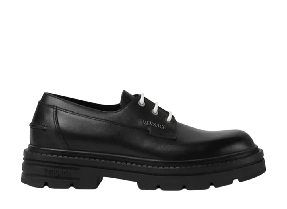 Versace Adriano Lace-Up Derby Shoes "Black"