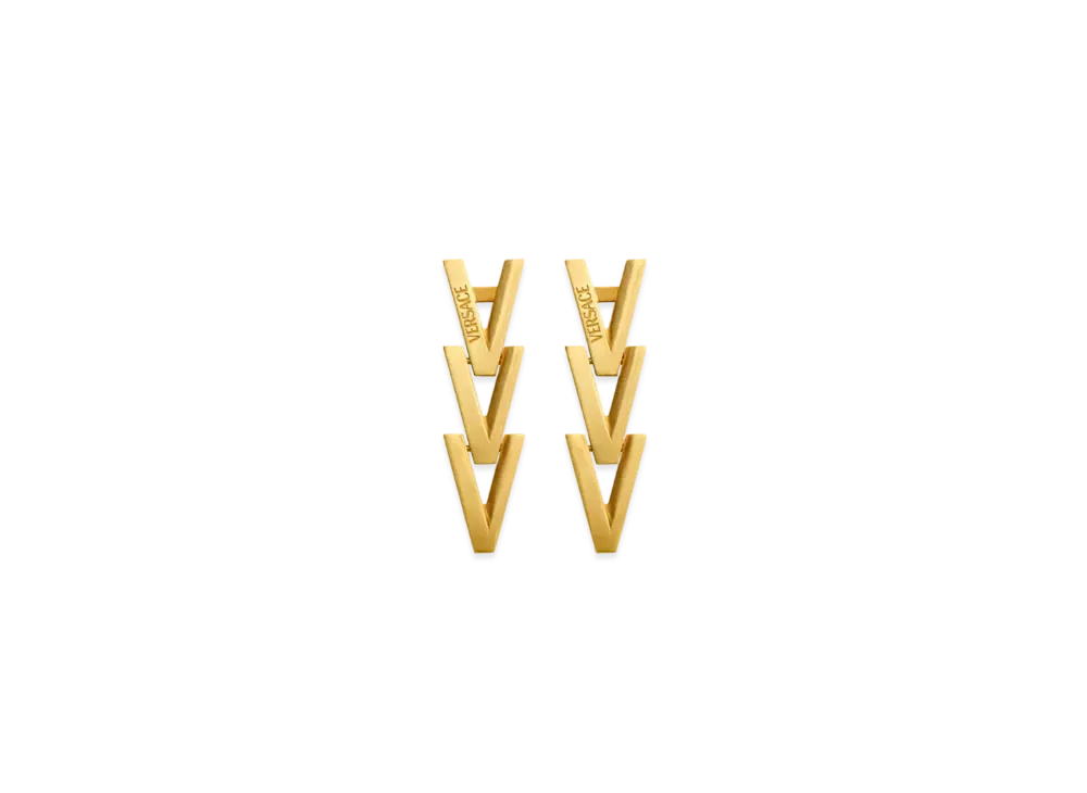 Versace V2025 Chain Drop Earrings "Bright Gold"