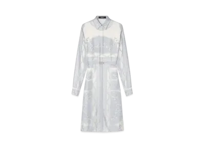 Versace La Coupe des Dieux Silk Midi Shirt Dress "Print"