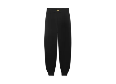 Versace Cashmere-Blend Knit Sweatpants "Black"