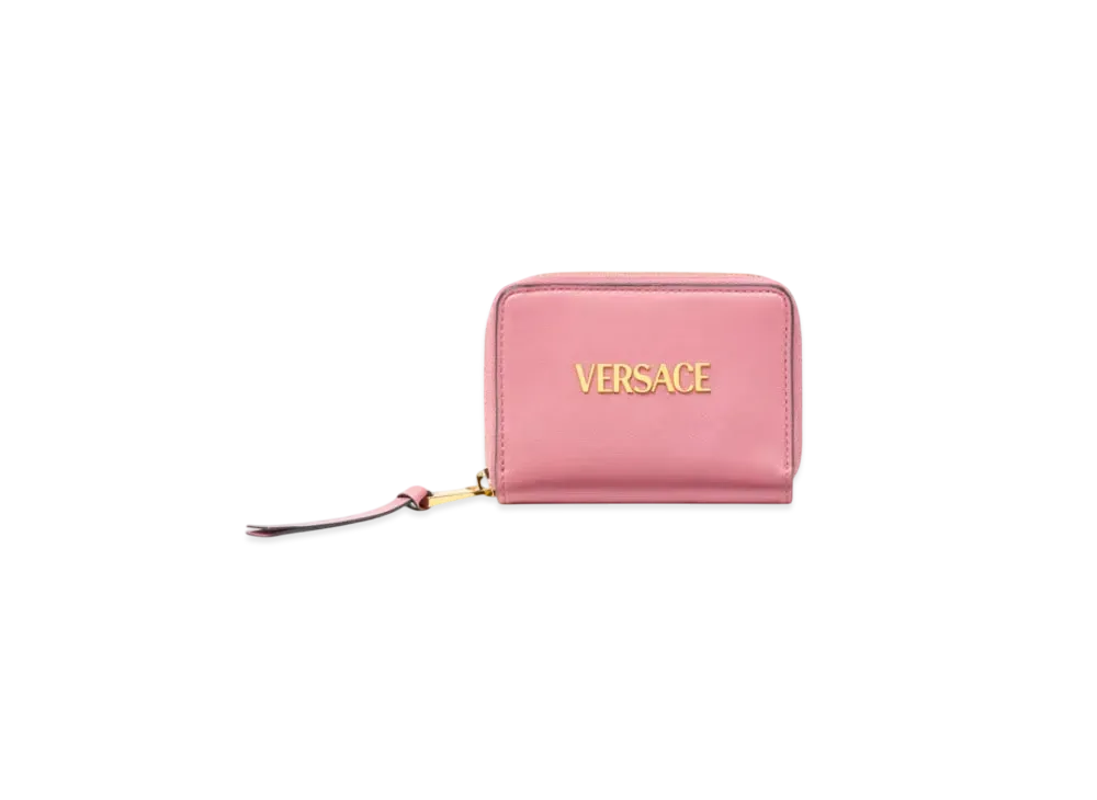 Versace Tag Zip Wallet "Pink"