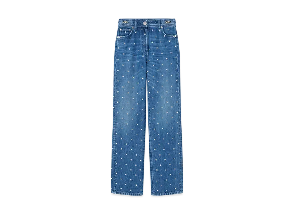 Versace Cielo Stellato Medusa '95 Boyfriend Jeans "Blue"