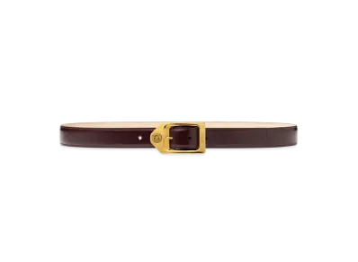 Versace Medusa Biggie Leather Belt 1.2" "Brown/Gold"
