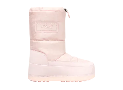 Versace Women's Barocco Versace Milano Boots "Light Pink"