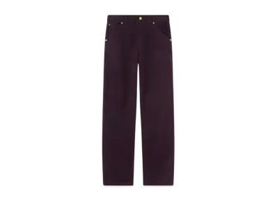 Versace Overdyed Canvas Carpenter Pants "Burgundy"
