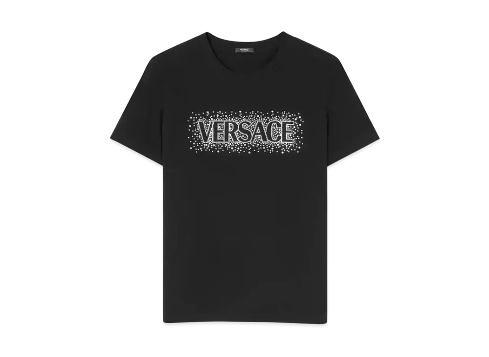 Versace Cielo Stellato Logo Slim-Fit T-Shirt "Black"