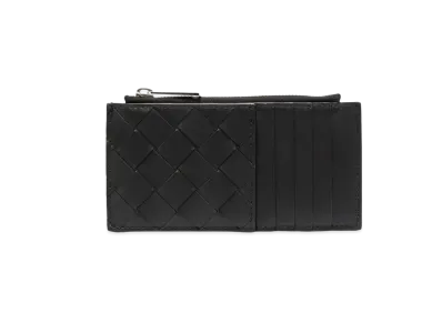 Bottega Veneta Zipped Card Holder "Black"