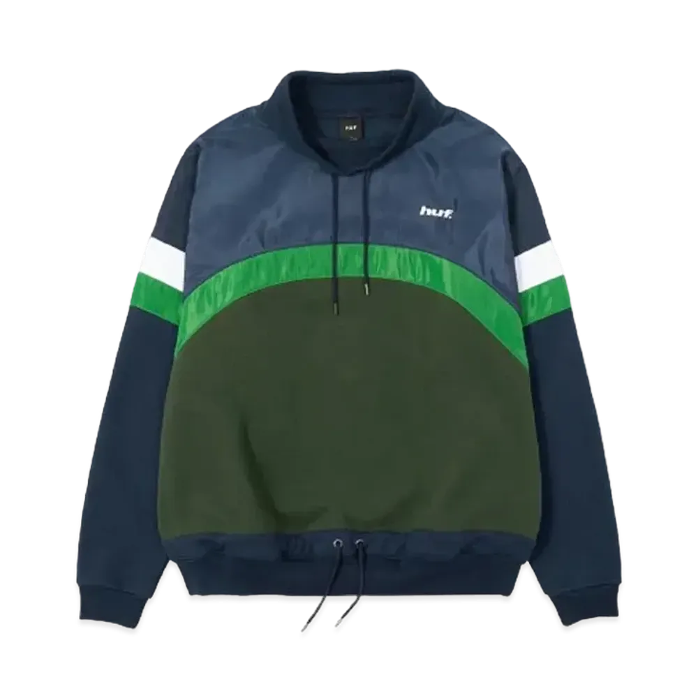 HUF Fall 24 Continual Mock Fleece "Navy"