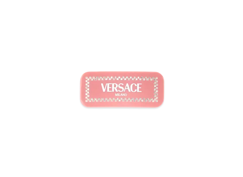 Versace Left Crystal Versace Milano Hair Clip "Black/White"