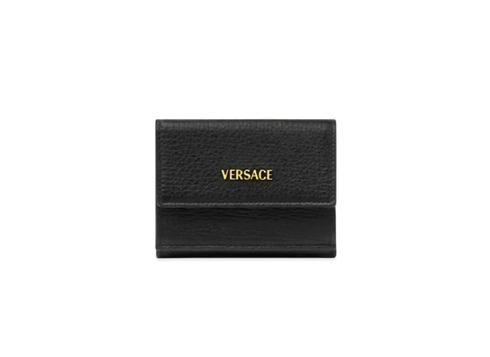 Versace Myth Trifold Wallet "Black/Gold"