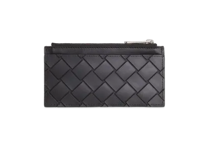 Bottega Veneta Zipped Card Holder "Black"