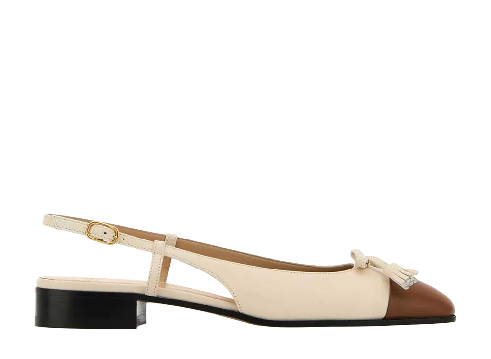 Valentino Garavani Women's Two-Tone Leather Valet Du Roe Ballerinas "Multicoloured"
