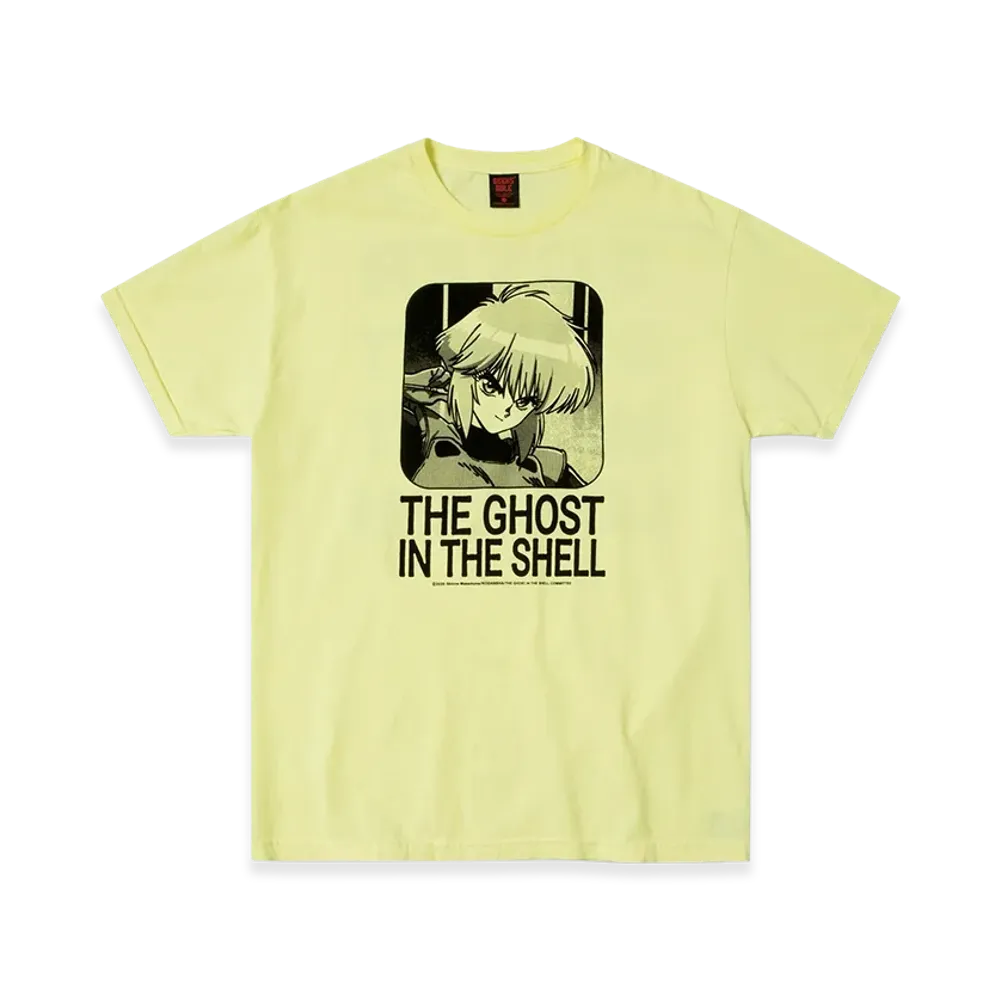 Geeks Rule x Dover Street Market (DSM) x THE GHOST IN THE SHELL Silkscreen Printing T Shirt "Yellow"